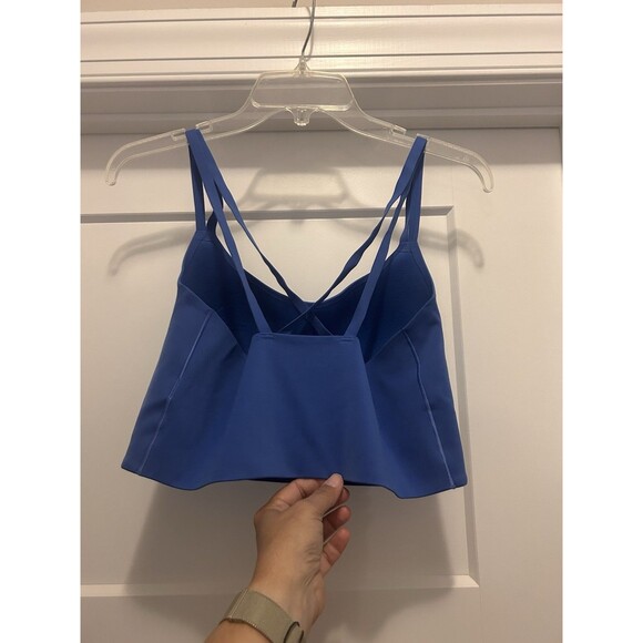 OFFLINE By Aerie Real Me Hold Up Sports Bra XL Most Support Blue Strappy Lined - Picture 4 of 5